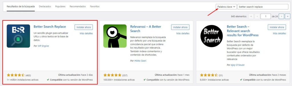 better search replace